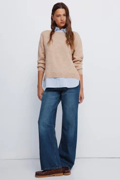 Springfield Camisolas-Camisola camisa combinada cru