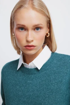 Springfield Camisolas-Camisola camisa combinada verde