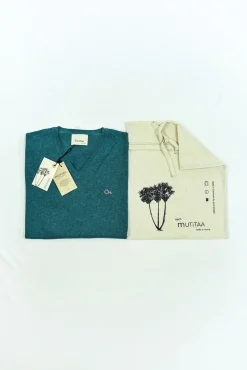 Mutitaa Camisolas-Camisola Channa com gola em V Azul