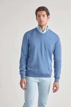 Street Monkey Camisolas-Camisola clássica Azul