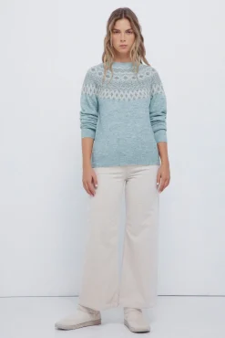 Springfield Camisolas-Camisola com borda jacquard verde