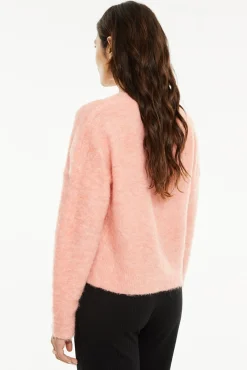 System Action Camisolas-camisola com decote em V borgonha