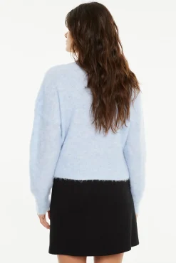 System Action Camisolas-camisola com decote em V azul