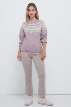 Springfield Camisolas-Camisola com detalhes jacquard rosa