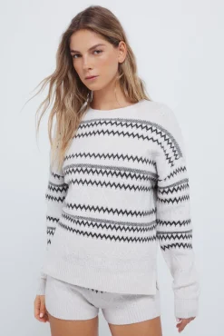 Springfield Camisolas-Camisola com detalhes jacquard castanha castanho