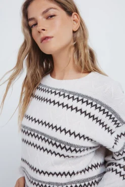 Springfield Camisolas-Camisola com detalhes jacquard castanha castanho