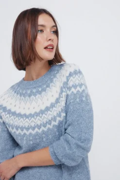 Springfield Camisolas-Camisola com detalhes jacquard azul