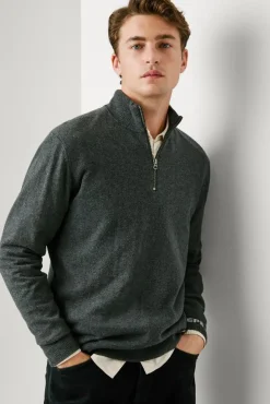 Pepe Jeans Camisolas-Camisola com fecho-éclair Andre cinzento