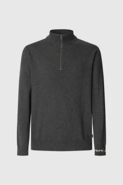 Pepe Jeans Camisolas-Camisola com fecho-éclair Andre cinzento