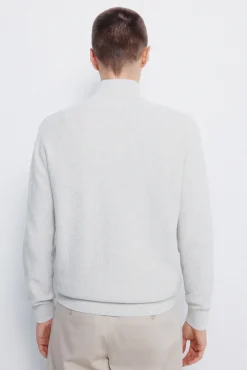 Springfield Camisolas-Camisola com fecho-éclair liso cinzento