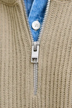 Jack & Jones Camisolas-Camisola com gola cinzento