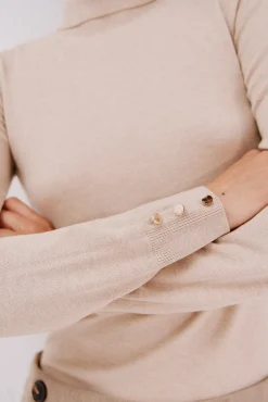 Cortefiel Camisolas-Camisola com gola alta Tostado