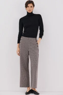 Cortefiel Camisolas-Camisola com gola alta Preto