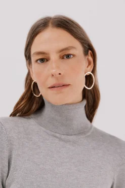 Cortefiel Camisolas-Camisola com gola alta Cinzento