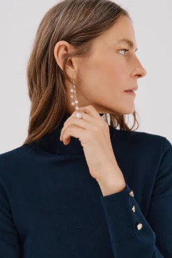 Cortefiel Camisolas-Camisola com gola alta Azul