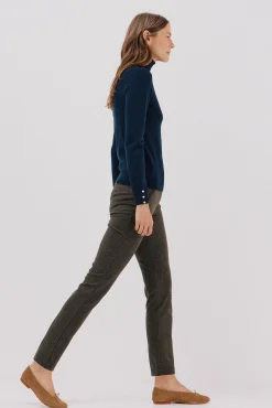 Cortefiel Camisolas-Camisola com gola alta Azul