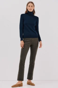 Cortefiel Camisolas-Camisola com gola alta Azul