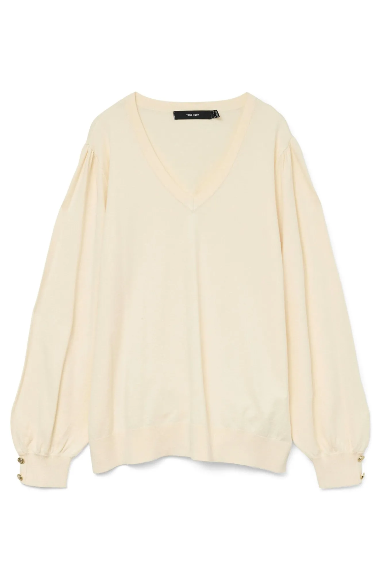 Vero Moda Curve Camisolas-Camisola com gola em V curvo Cinzento