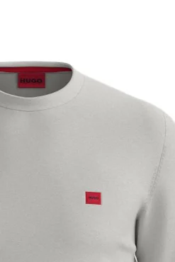 HUGO Camisolas-Camisola com gola redonda Branco