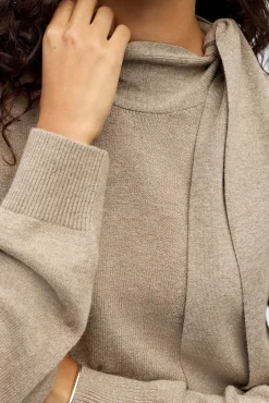 Object Camisolas-Camisola com laço macio Castanho