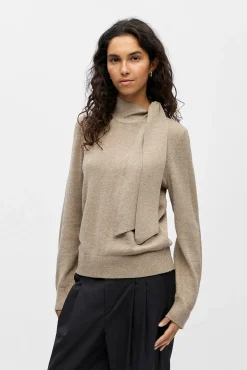 Object Camisolas-Camisola com laço macio Castanho