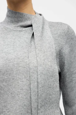 Object Camisolas-Camisola com laço macio Cinzento