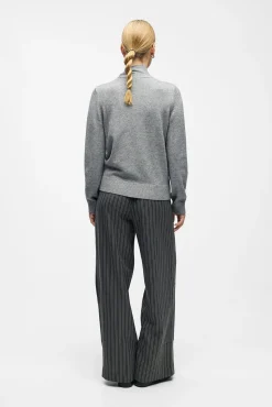 Object Camisolas-Camisola com laço macio Cinzento