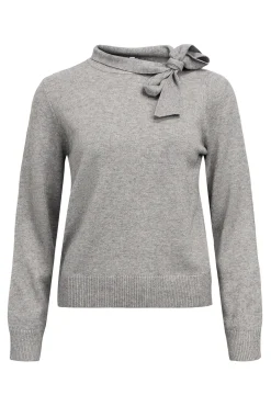 Object Camisolas-Camisola com laço macio Cinzento