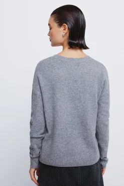 Springfield Camisolas-Camisola com laços de lantejoulas cinzento