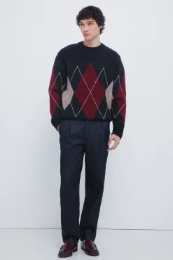 Springfield Camisolas-Camisola com padrão de diamantes estampado