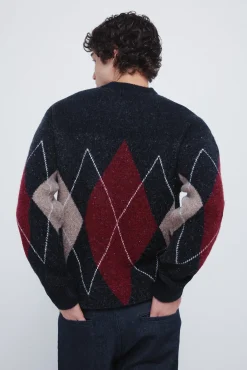 Springfield Camisolas-Camisola com padrão de diamantes estampado