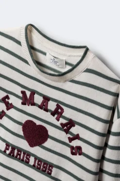 Springfield Kids Malhas-Camisola Coração Feminino “Le Marais” verde