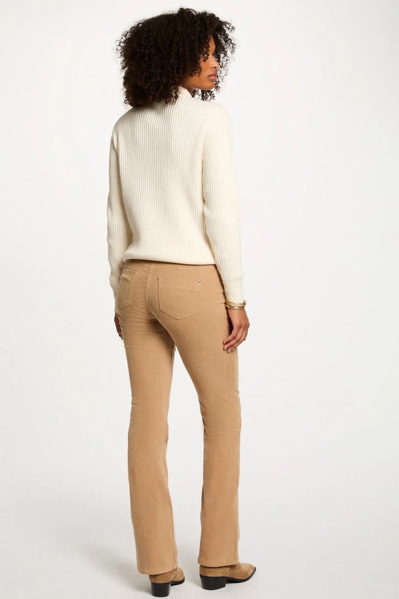 Morgan Camisolas-Camisola curto de gola Ecru