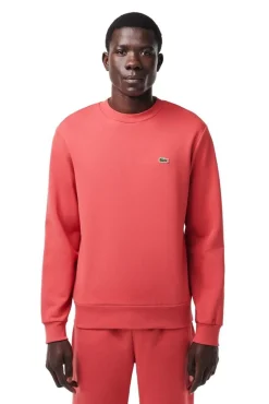 Lacoste Sweatshirts-Camisola de algodão cardado com fit folgado Vermelho