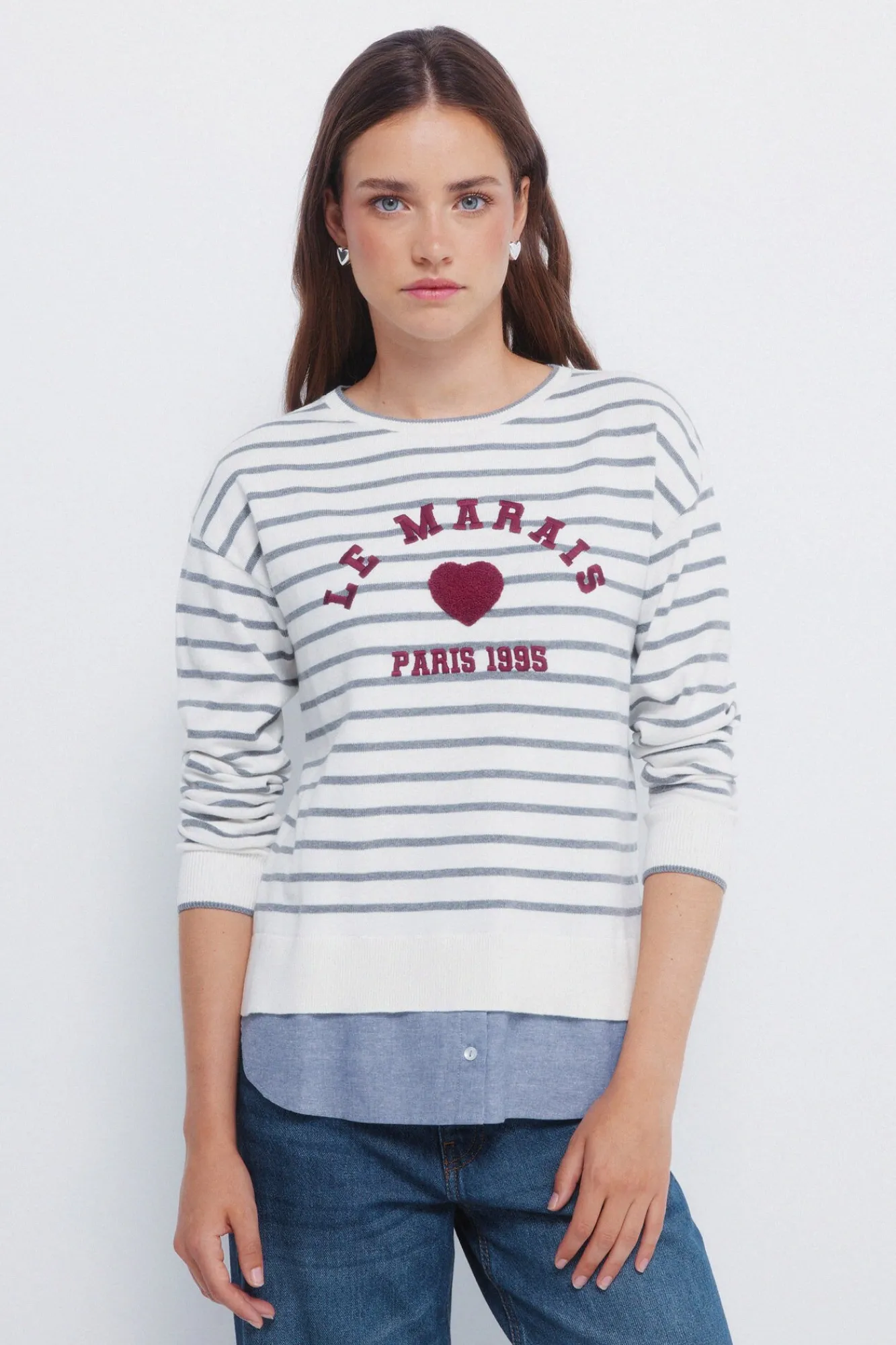 Springfield Camisolas-Camisola de coração "Le Marais" vison