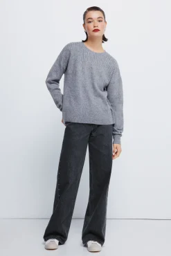 Springfield Camisolas-Camisola de cristal fantasia cinzento