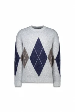 Springfield Camisolas-Camisola de fantasia com padrão de diamante azul