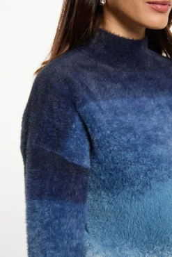 Morgan Camisolas-Camisola de gola Azul