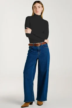 Vila Camisolas-Camisola de gola alta com viscose Preto