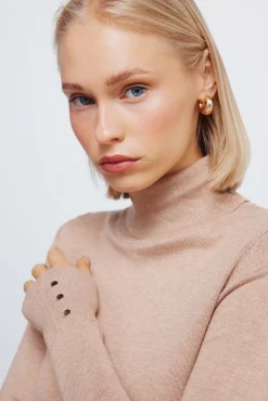 Springfield Camisolas-Camisola de gola alta com botões e punhos cru