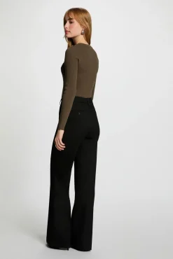 Morgan Camisolas-Camisola de gola redonda Verde