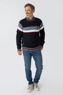 Privata Camisolas-Camisola de gola redonda Azul