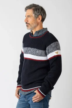 Privata Camisolas-Camisola de gola redonda Azul