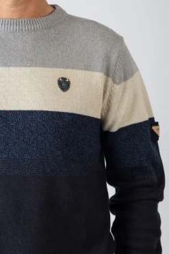 Privata Camisolas-Camisola de gola redonda Azul