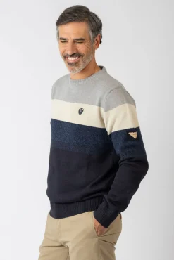 Privata Camisolas-Camisola de gola redonda Azul