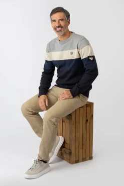 Privata Camisolas-Camisola de gola redonda Azul