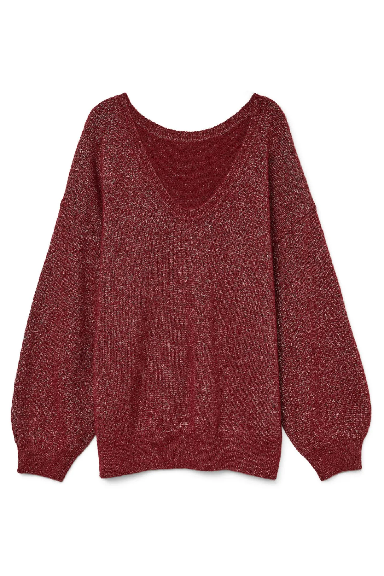 Vero Moda Curve Camisolas-Camisola de gola redonda Curve Vermelho