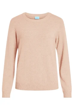 Vila Camisolas-Camisola de gola redonda de viscose Subiu