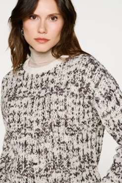 Selected Camisolas-Camisola de lã com gola caixa Cinzento