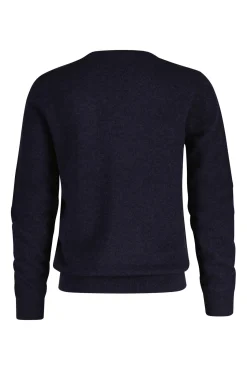 Gant Camisolas-Camisola de lã com gola em V Azul